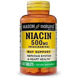Ніацинамід Mason Natural 500 мг 100 таблеток