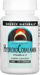 Витамины и минералы Source Naturals Hydroxocobalamin, 120 таблеток
