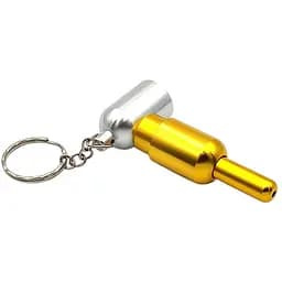 Трубка курильна металева Пілюля HL-195 Silver Gold (15653)