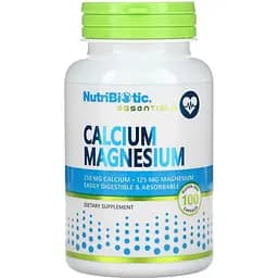 Кальций и магний NutriBiotic Calcium Magnesium 100 капсул