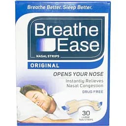 Пластир від хропіння Breathe Ease, набір 30 шт., антихрап, білі
