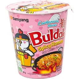 Локшина рамен Samyang Buldak Carbonara Spicy Ramen Булдак Гостра курка з карбонару 80 г