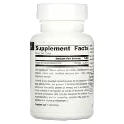 Вітамін В6 Source Naturals Vitamin B-6 підтримка імунної системи 100 мг 100 таблеток - мініатюра 2