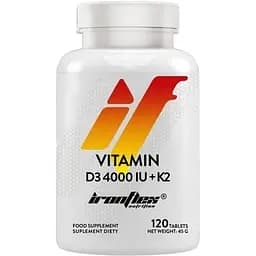 Витамины для иммунитета IronFlex Vitamin D3 4000 + K2 120 таблеток