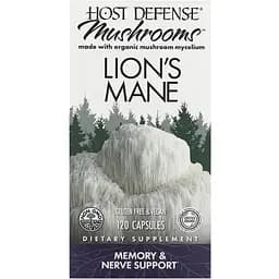 Їжовик гребінчастий Fungi Perfecti Lion's Mane підтримка пам'яті та нервів 120 вегетаріанських капсул - мініатюра 2