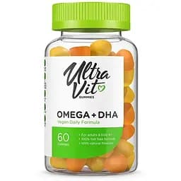 Жирные кислоты VPLab UltraVit Omega + DHA, 60 жевательных таблеток