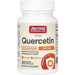 Натуральна добавка Jarrow Formulas Quercetin 500 mg, 30 вегакапсул