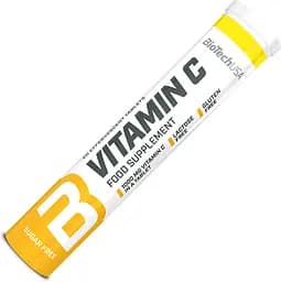 Вітаміни та мінерали BioTech Vitamin C, 20 шипучих таблеток Лимон
