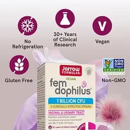 Пробіотики Jarrow Formulas Women's Fem Dophilus 1 млрд 60 капсул - мініатюра 6