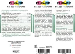 Стіки від захитування в транспорті Pediakid Nausees-Vomissements Mal Des Transports 10 шт. - мініатюра 2