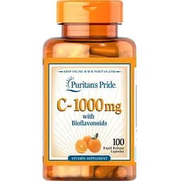 Витамины и минералы Puritan's Pride Vitamin C 1000 mg with Bioflavonoids, 100 капсул