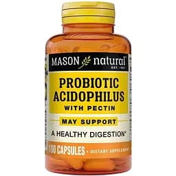 Пробіотики і пребіотики Mason Natural Probiotic Acidophilus with Pectin, 100 капсул
