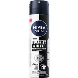 Антиперспірант Nivea Men Чорне та Біле Невидимий Original спрей 150 мл