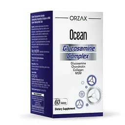 Хондропротектор Orzax Ocean Glucosamine Complex 60 таблеток для підтримки суглобів та хрящів