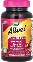 Вітаміни та мінерали Nature's Way Alive! Women's 50+ Premium Gummy, 75 желейок