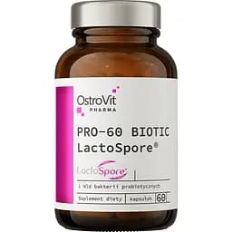 Пробіотик OstroVit Pharma PRO-60 BIOTIC LactoSpore 60 капсул