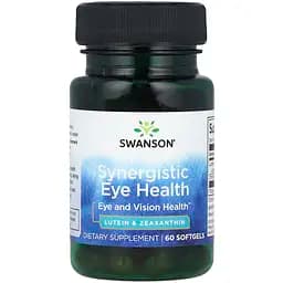 Харчова добавка Swanson Synergistic Eye Health Lutein & Zeaxanthin 60 капсул