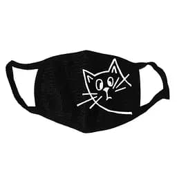 Маска тканевая Geekland выглядывающий котик чёрная MS 058