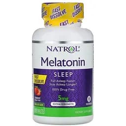 Натуральна добавка Natrol Melatonin 5 mg Extra Strength 60 таблеток