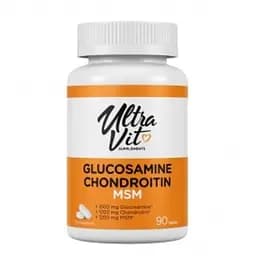 Глюкозамін Хондроїтин МСМ у таблетках №90 UltraVit Glucosamine Chondroitin Msm