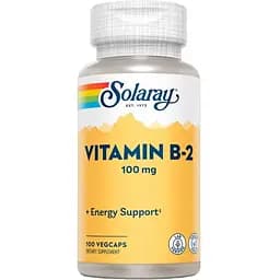 Витамин B2 Solaray 100 мг 100 капсул