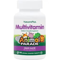 Витамины и минералы Natures Plus Animal Parade Children’s Multivitamin 90 жевательных таблеток Виноград