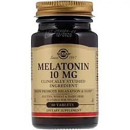 Мелатонін Solgar 10 мг 60 таблеток 