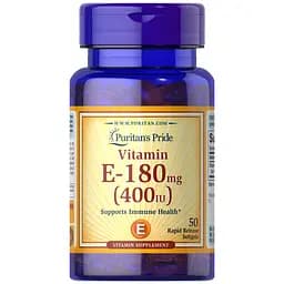 Вітаміни Puritans Pride vitamin E 400 IU 180 мг 50 капсул
