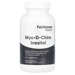 Міо-інозитол та D-хіро інозитол Fairhaven Health Myo + D-Chiro Inositol 120 капсул