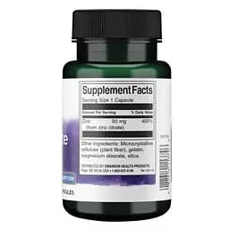 Цитрат цинку Swanson Zinc Citrate 50 mg, 60 капсул для підтримки зору та імунітету - мініатюра 2