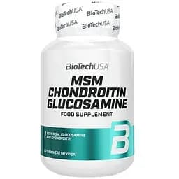 Препарат для суглобів і зв'язок BiotechUSA MSM Chondroitin Glucosamine 60 таблеток