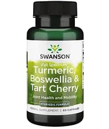 Куркума Босвелія та вишня Swanson Turmeric Boswellia Tart Cherry 60 caps (1086-100-95-8860529-20)