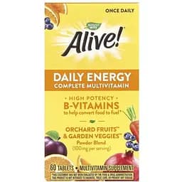 Вітаміни та мінерали Nature's Way Alive! Daily Energy, 60 таблеток