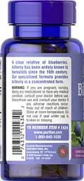 Натуральна добавка Puritan's Pride Bilberry Fruit Extract 1000 mg 90 капсул - мініатюра 3