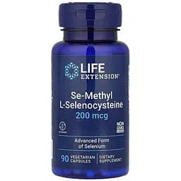 Вітаміни та мінерали Life Extension Se-Methyl L- Selenocysteine 200 mcg, 90 вегакапсул