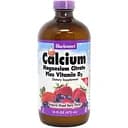 Вітаміни та мінерали Bluebonnet Nutrition Calcium Magnesium Citrate plus Vitamin D3 472 мл Ягода