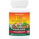 Вітаміни та мінерали Natures Plus Animal Parade Vitamin D3 Sugar-Free 90 жевательных таблеток Вишня
