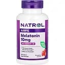 Мелатонін Natrol Melatonin максимальна сила зі смаком полуниці 10 мг 100 таблеток 