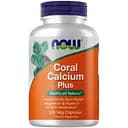 Вітаміни та мінерали Now Coral Calcium Plus 100 вегакапсул