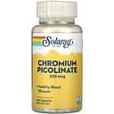 Піколінат хрому Solaray Chromium Picolinate 200 мкг 100 пігулок