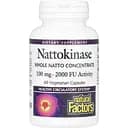 Наттокиназа Natural Factors Nattokinase 100 мг 60 вегетарианских капсул