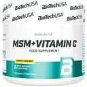 Препарат для суставов и связок BiotechUSA MSM + Vitamin C Лимон 150 г