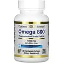 Жирные кислоты California Gold Nutrition Omega 800 30 рыбных капсул