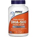 Жирні кислоти Now DHA 500 180 капсул