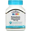 Вітаміни та мінерали 21st Century Potassium Gluconate 595 мг 110 таблеток