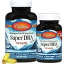 Супер DHA Carlson Super DHA Gems Norwegian Fish Oil Concentrate 60+20 желатинових капсул