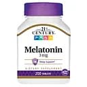 Натуральная добавка 21st Century Melatonin 3 mg 200 таблеток