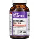 Рыбий жир New Chapter Wholemega Alaskan Salmon Oil 1000 мг 180 капсул