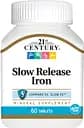 Вітаміни та мінерали 21st Century Slow Release Iron, 60 таблеток