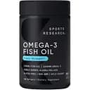 Рыбий жир Sport Research Omega-3 Fish Oil 1250 mg Triple Strength, 180 капсул